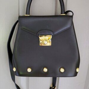 Salvatore Ferragamo Vintage Black Leather Bag